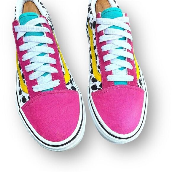 Vans Old Skool Platform Sneakers Multicolor Unisex Size 7 Pink Polka Dot Color - Picture 5 of 14